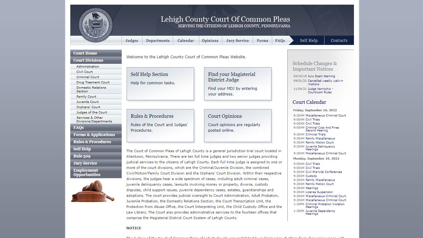 Lehigh County Court of Common Pleas