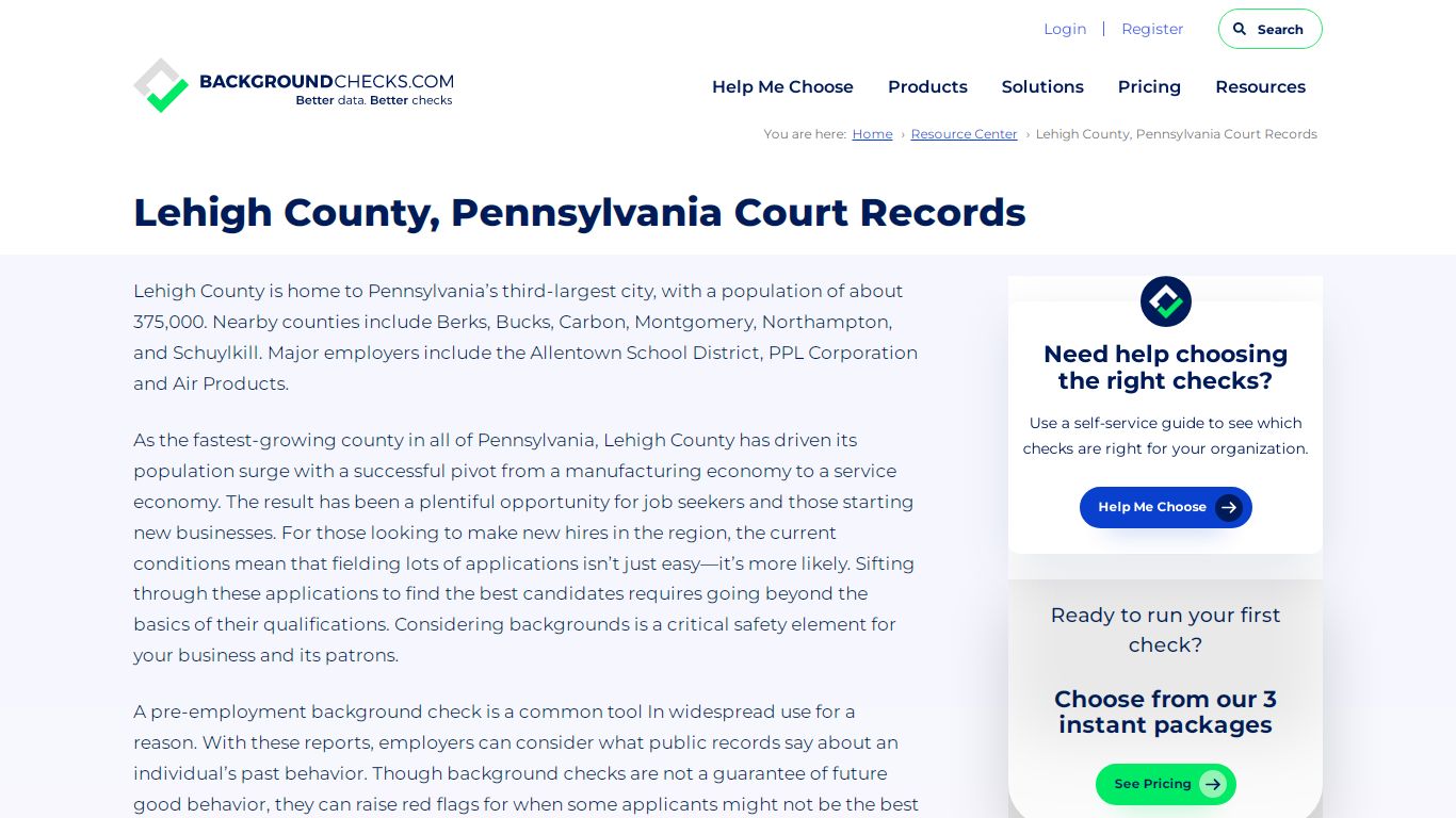 Lehigh County, Pennsylvania Court Records